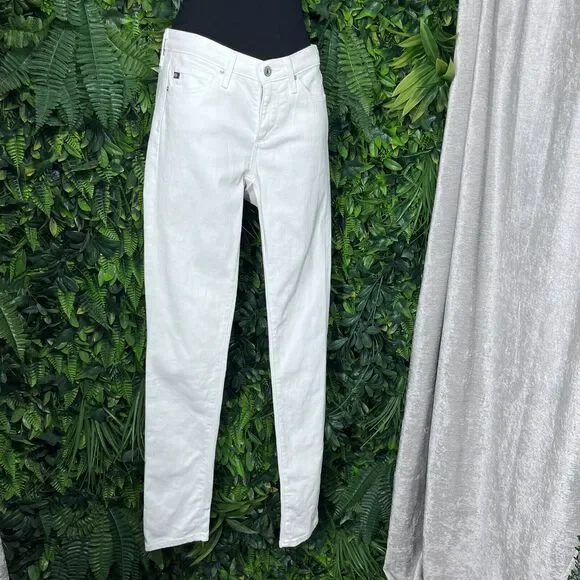 ADRIANO GOLDSCHMIED AG Jeans Women 24 White Denim The Prima Cigarette Pants 2291 - Picture 7 of 11